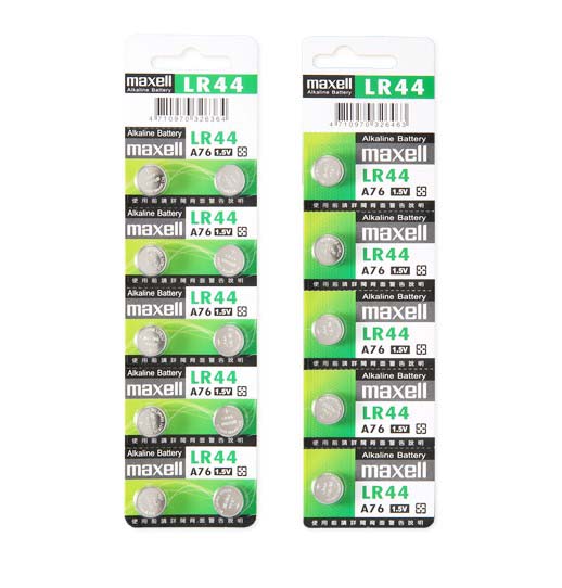 【Maxell】水銀電池 AG13、LR44、A76、357