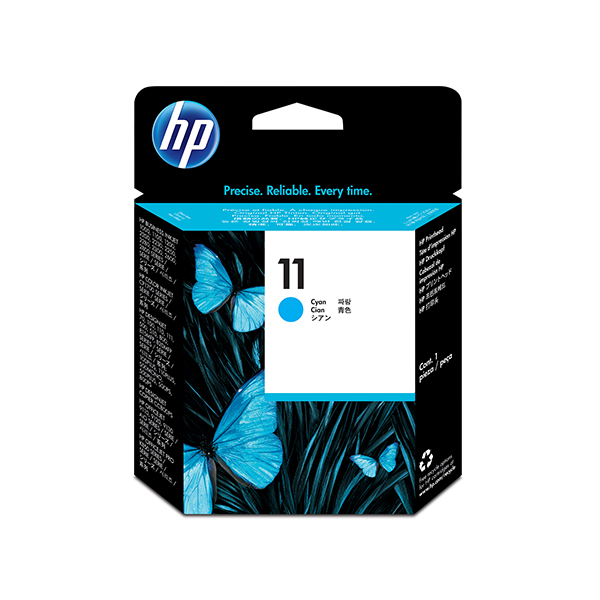 【HP】11 含噴頭/藍色原廠墨水匣(C4811A)
